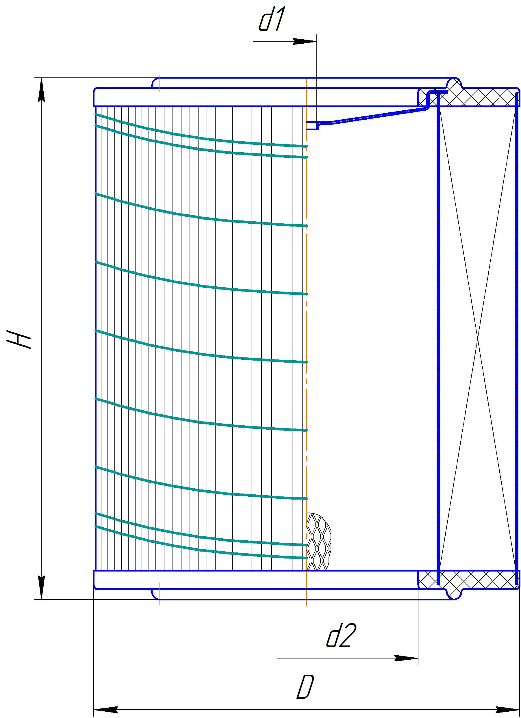 Фильтрующий элемент очистки воздуха DIFA 4353K/1