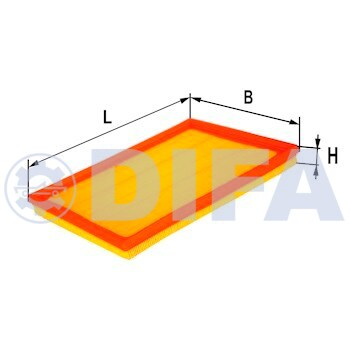 Сменный элемент воздухоочистителей для двигателей внутреннего сгорания DIFA 4413