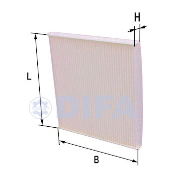 Фильтр очистки воздуха салона, кабины DIFA 4512