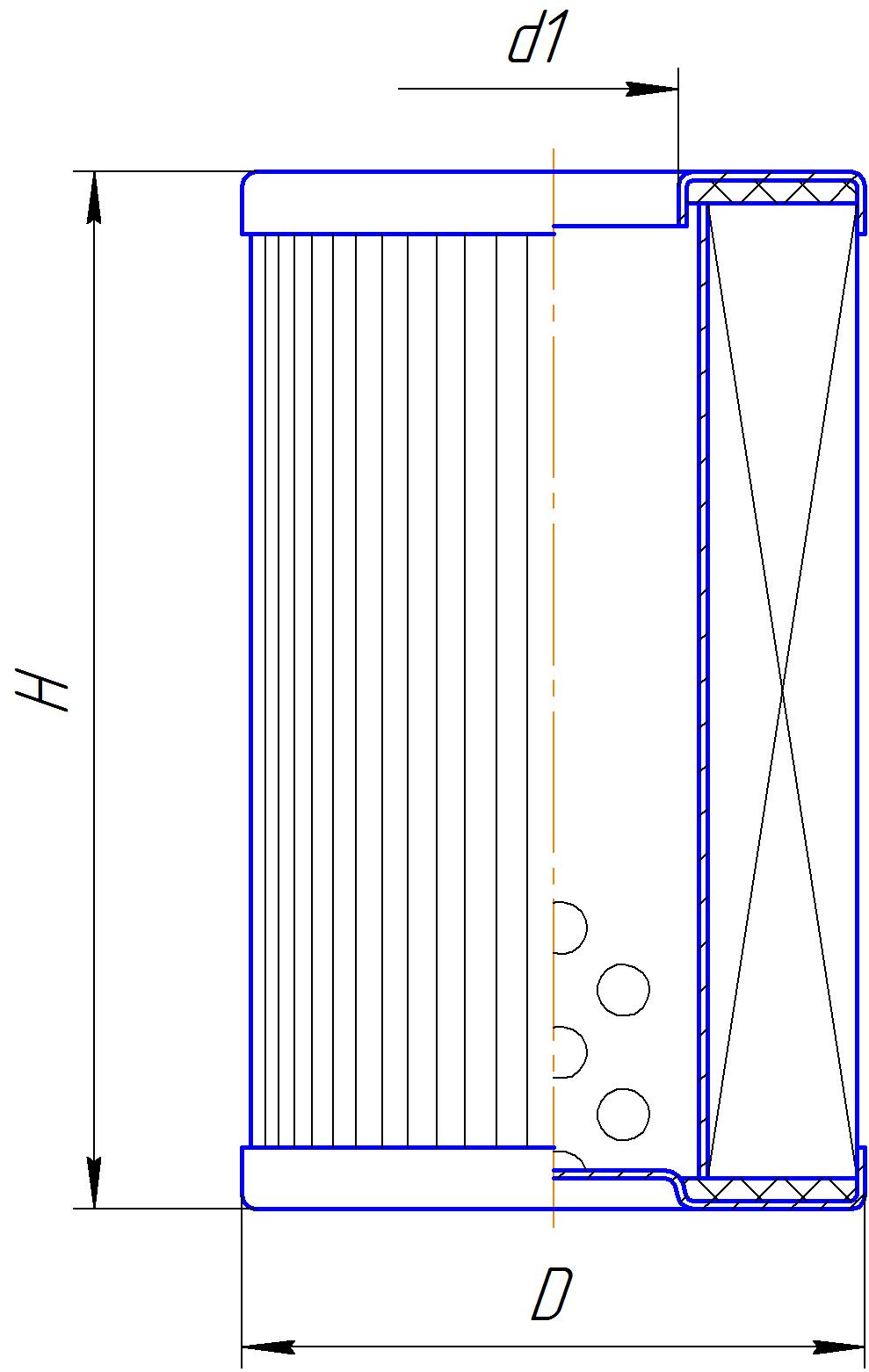 Элемент фильтрующий очистки гидравлической жидкости DIFA 5431