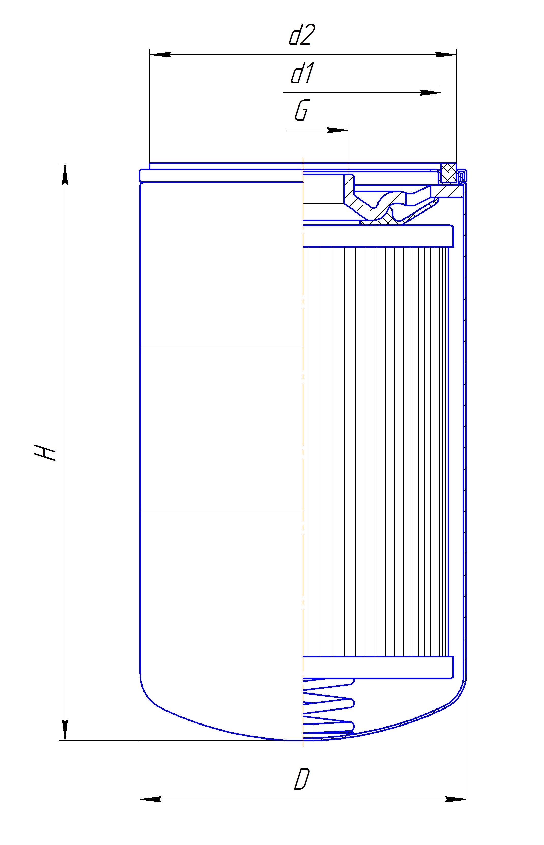 Фильтр очистки масла DIFA 5148 (аналог 1008083387, 1000428205, 612630010239)