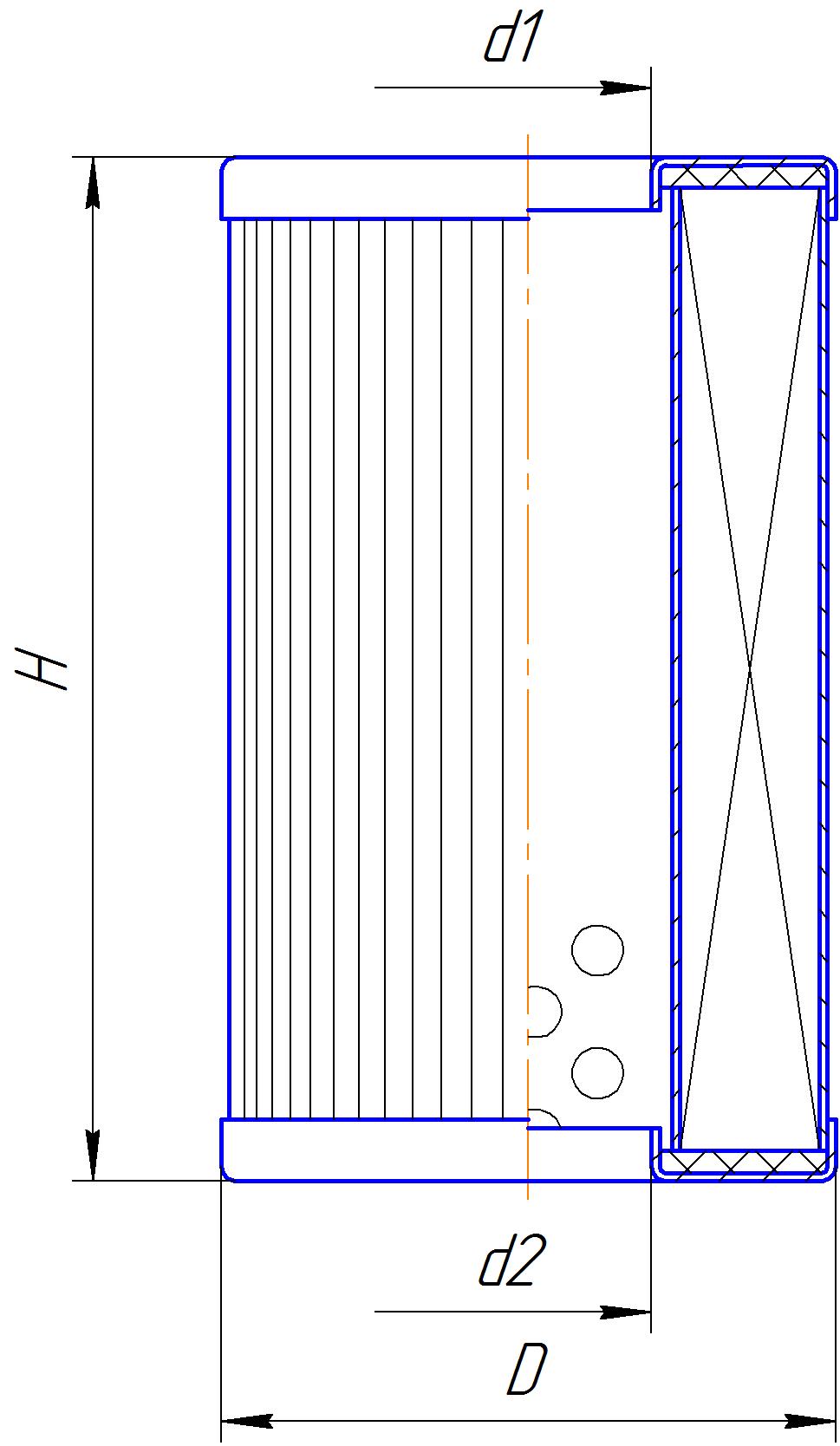 Элемент фильтрующий очистки гидравлической жидкости DIFA 5422