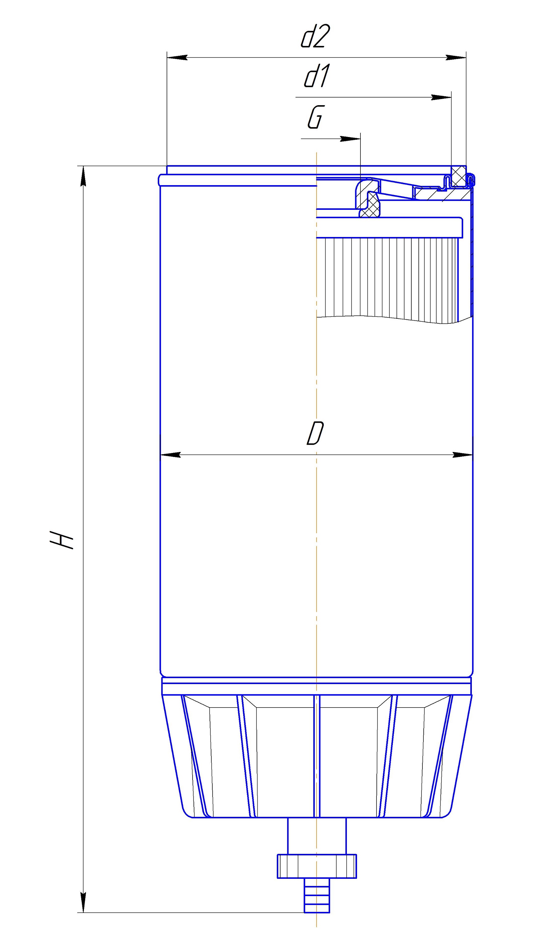 Фильтр сменный для топлива DIFA 6407/1