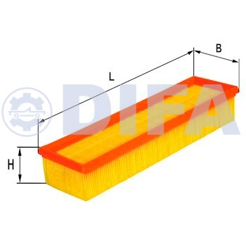 Сменный элемент воздухоочистителей для двигателей внутреннего сгорания DIFA 4447
