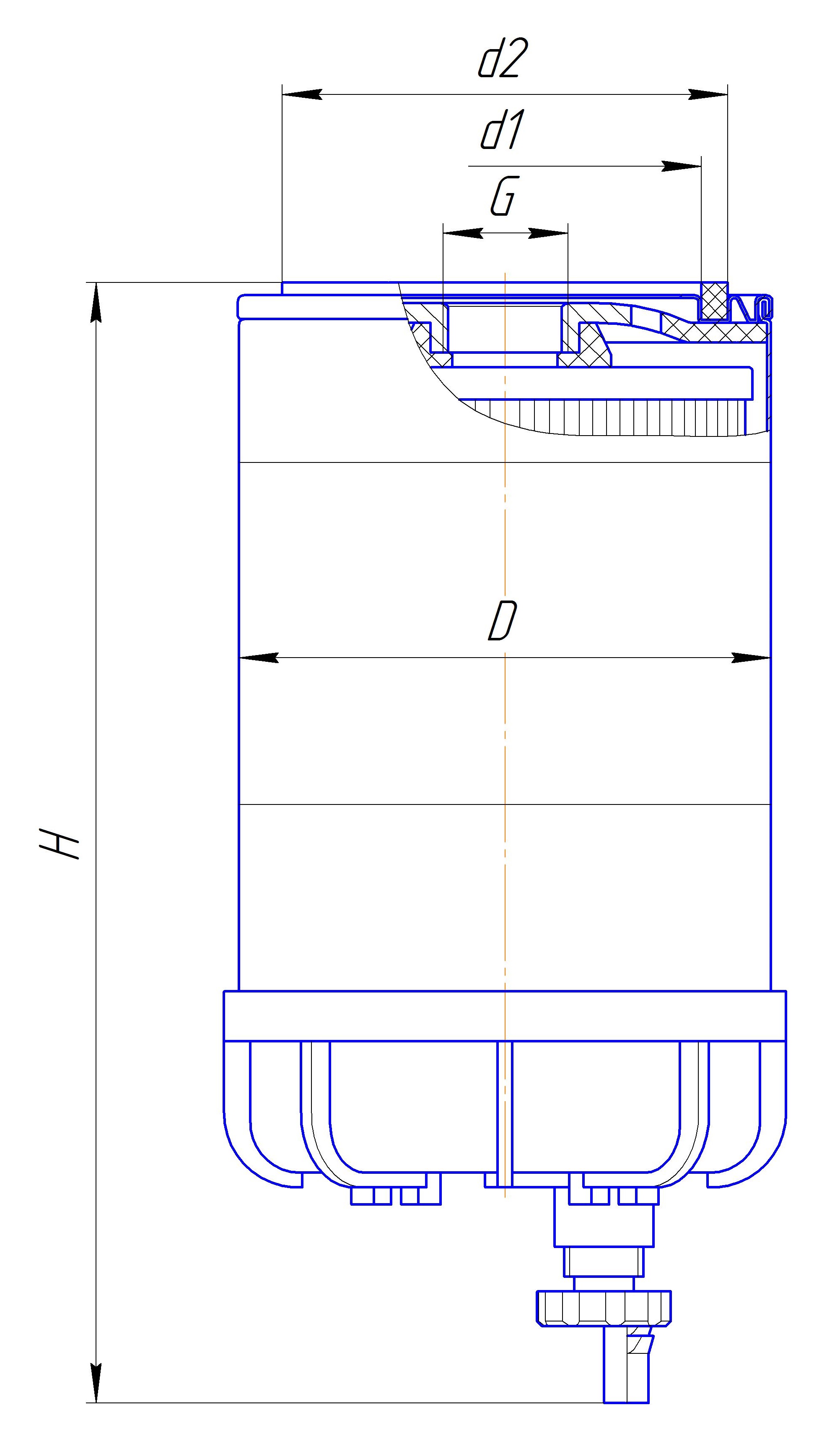 Фильтр очистки топлива DIFA 6409/1