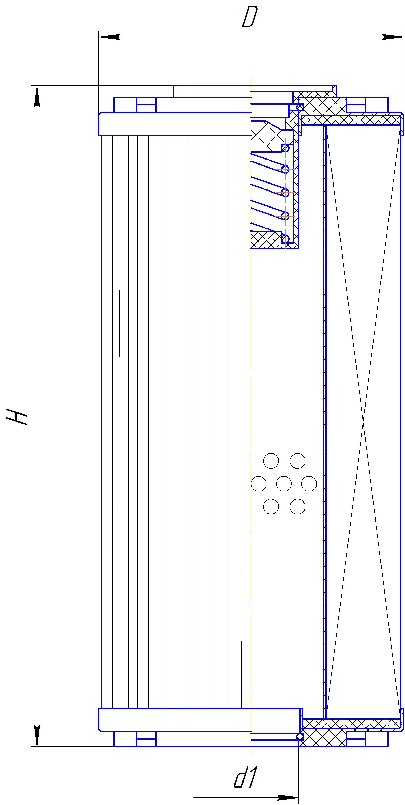 Элемент фильтрующий очистки гидравлической жидкости DIFA 5410