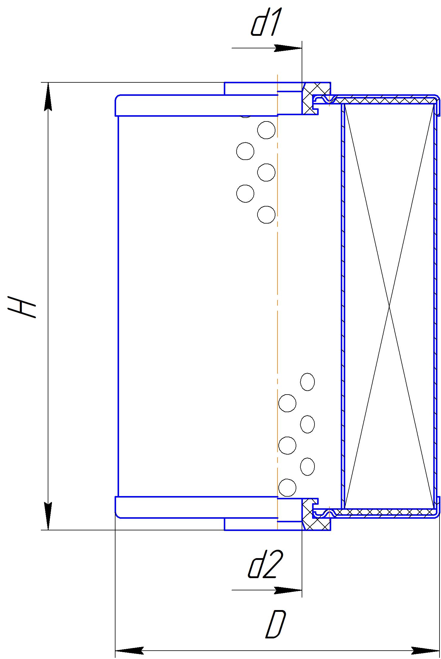 Сменный элемент фильтров очистки топлива DIFA 6303