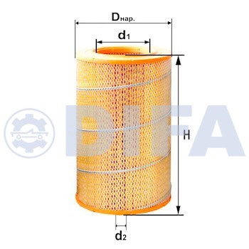 Сменный элемент воздухоочистителей для двигателей внутреннего сгорания DIFA 4318