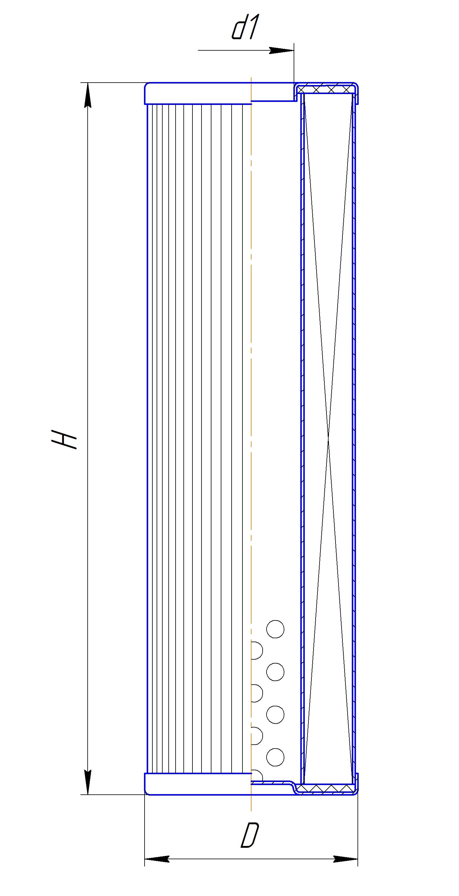 Элемент фильтрующий очистки гидравлической жидкости DIFA 54134
