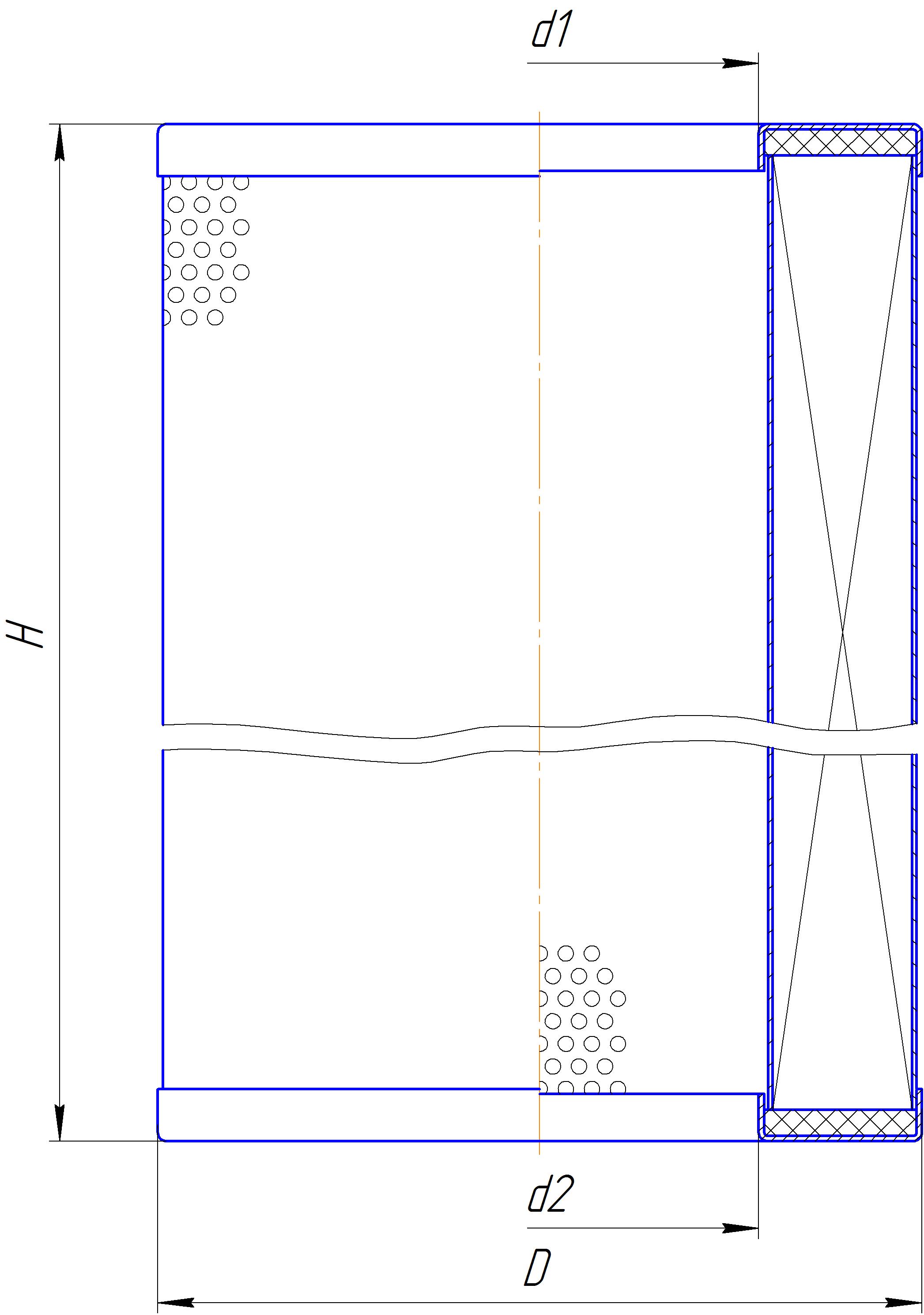 Элемент фильтрующий очистки гидравлической жидкости DIFA 5419M