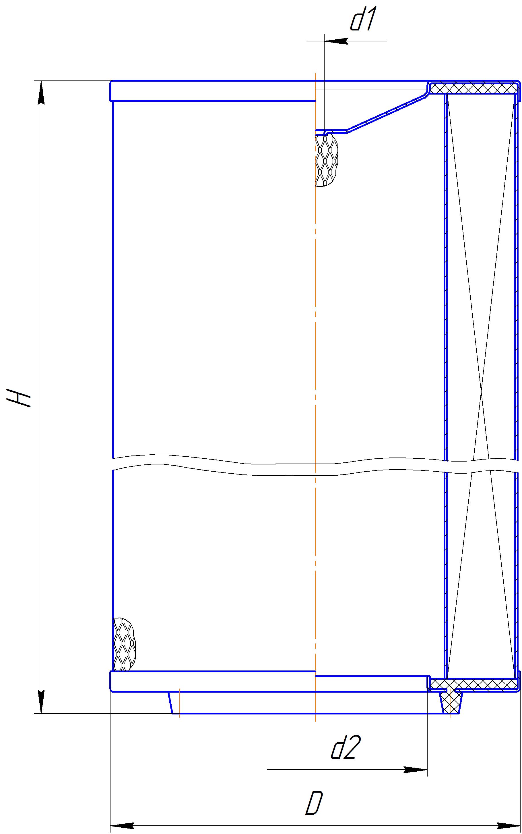 Сменный элемент воздухоочистителей для двигателей внутреннего сгорания DIFA 4314M