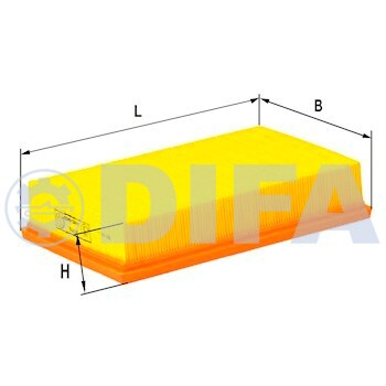 Фильтрующий элемент очистки воздуха DIFA 4415 (в пакет)