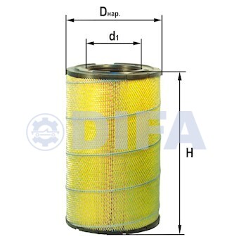 Сменный элемент воздухоочистителей для двигателей внутреннего сгорания DIFA 4393