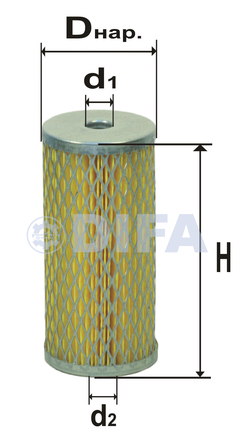 Сменный элемент фильтров очистки топлива DIFA 6304M