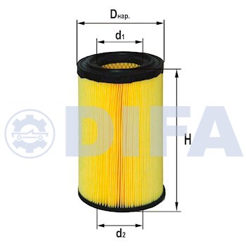 Сменный элемент воздухоочистителей для двигателей внутреннего сгорания DIFA 4265