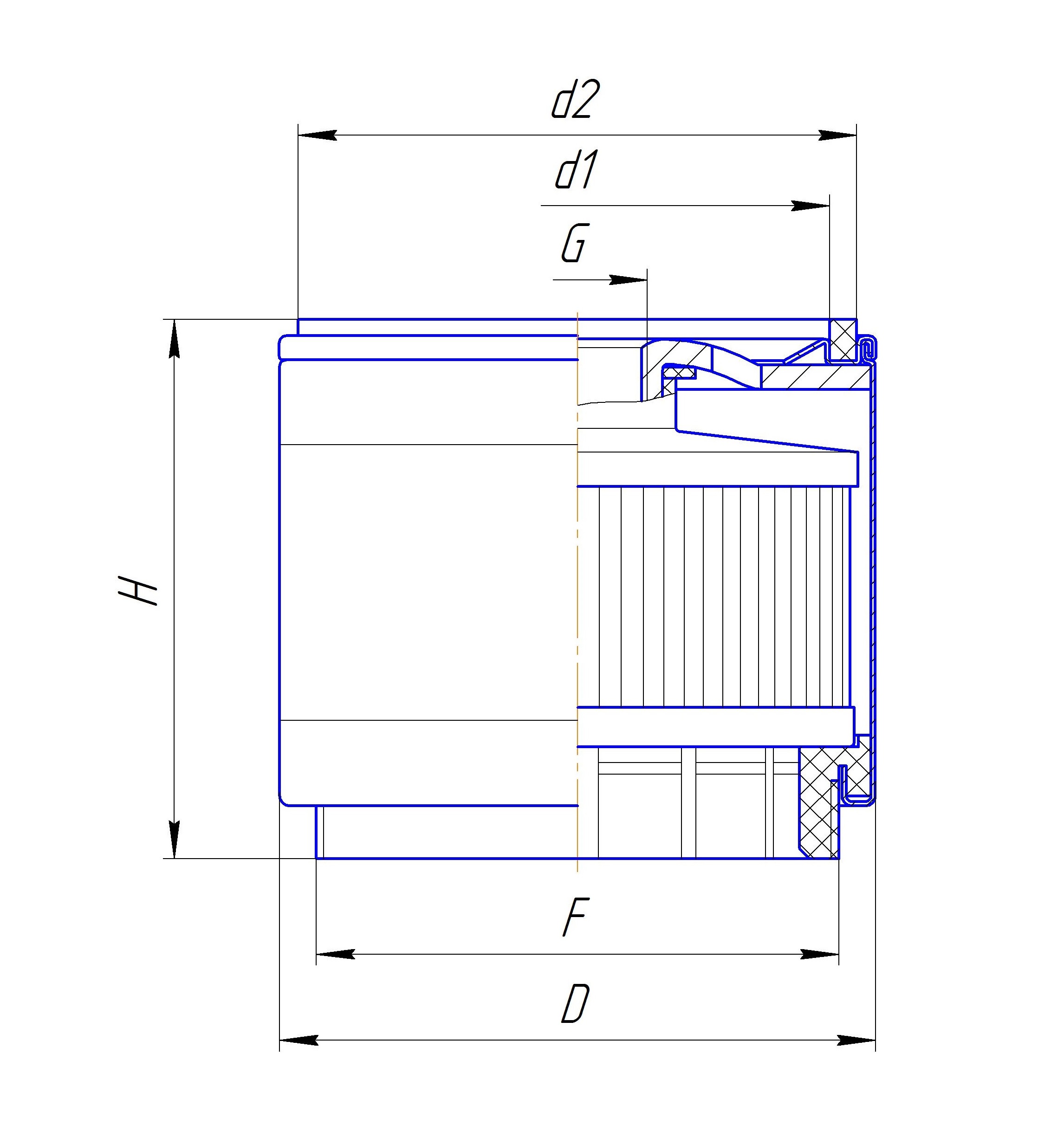 Фильтр сменный для топлива DIFA 6417