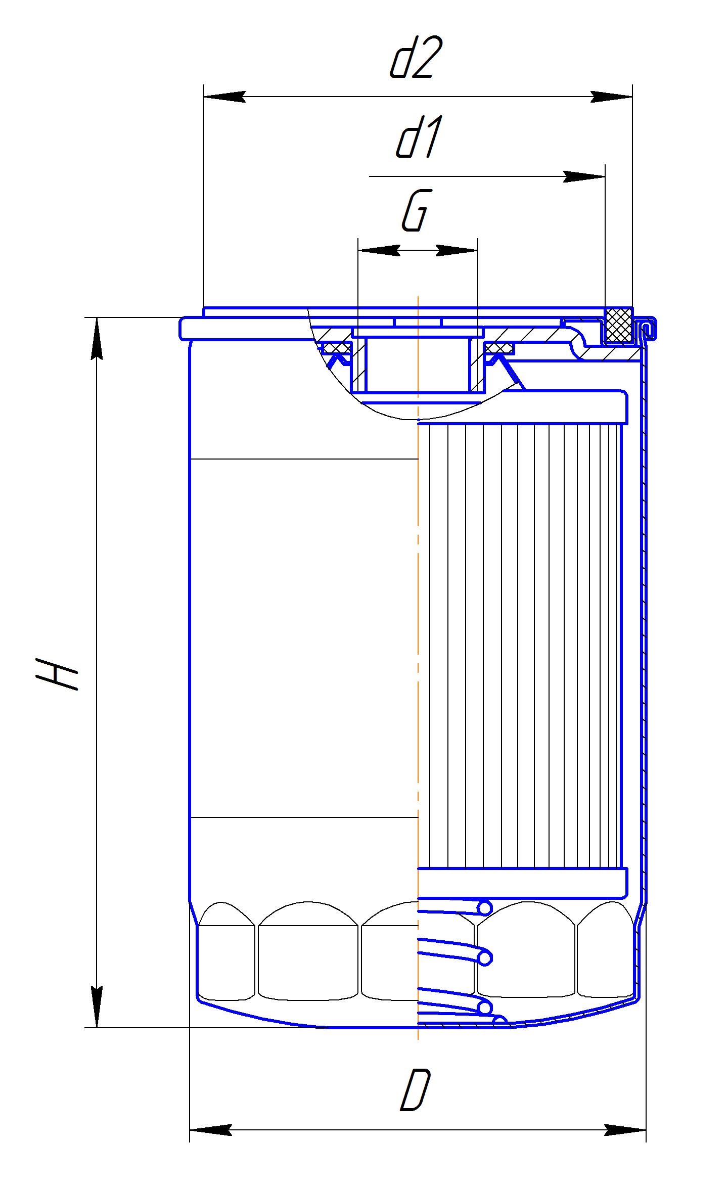 Фильтр сменный для топлива DIFA 6110