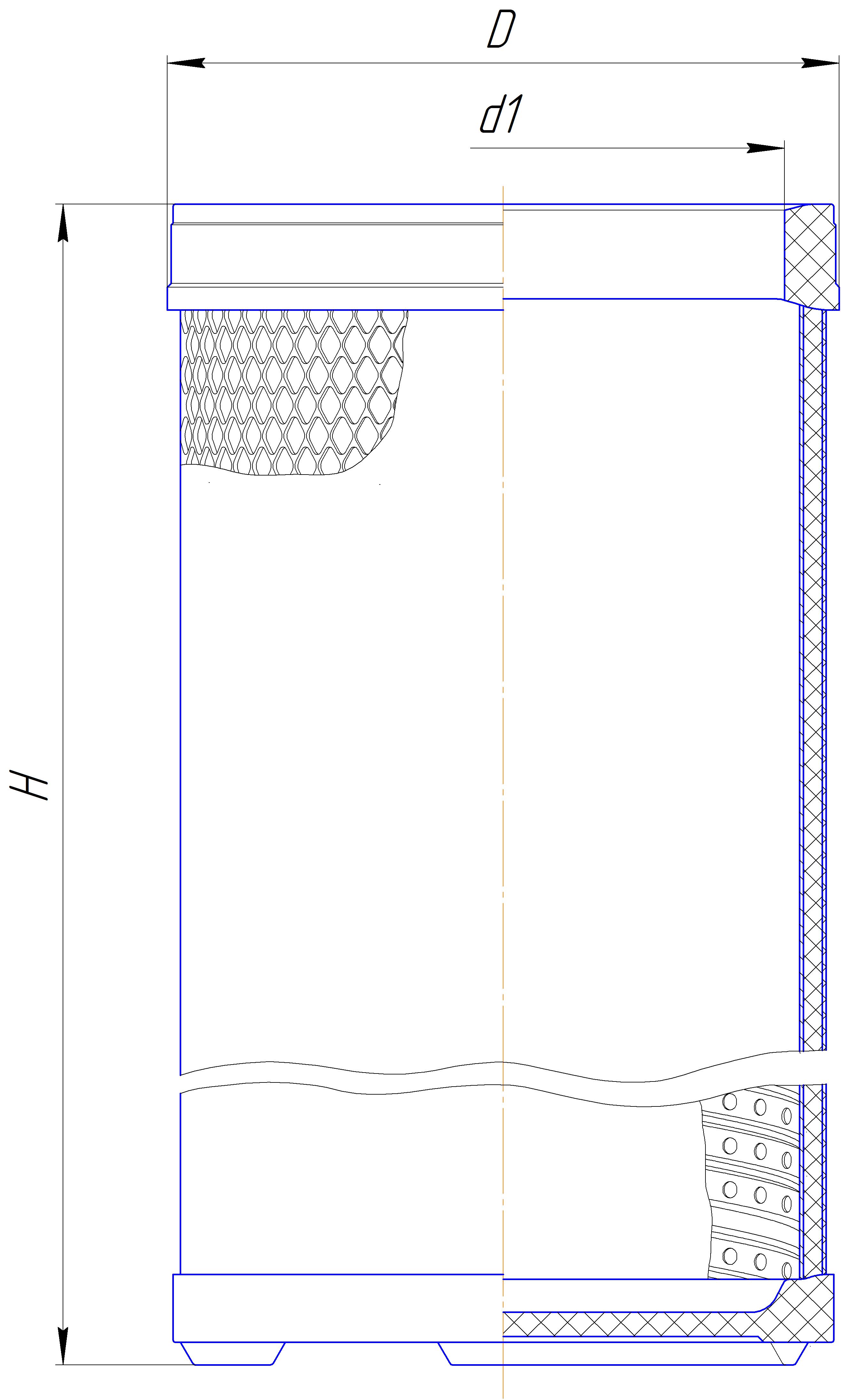 Сменный элемент воздухоочистителей для двигателей внутреннего сгорания DIFA 43103-01