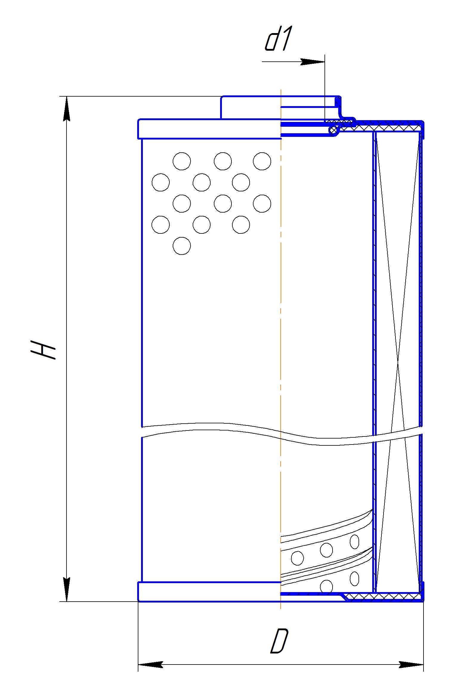 Сменный элемент фильтров очистки масла DIFA 5348