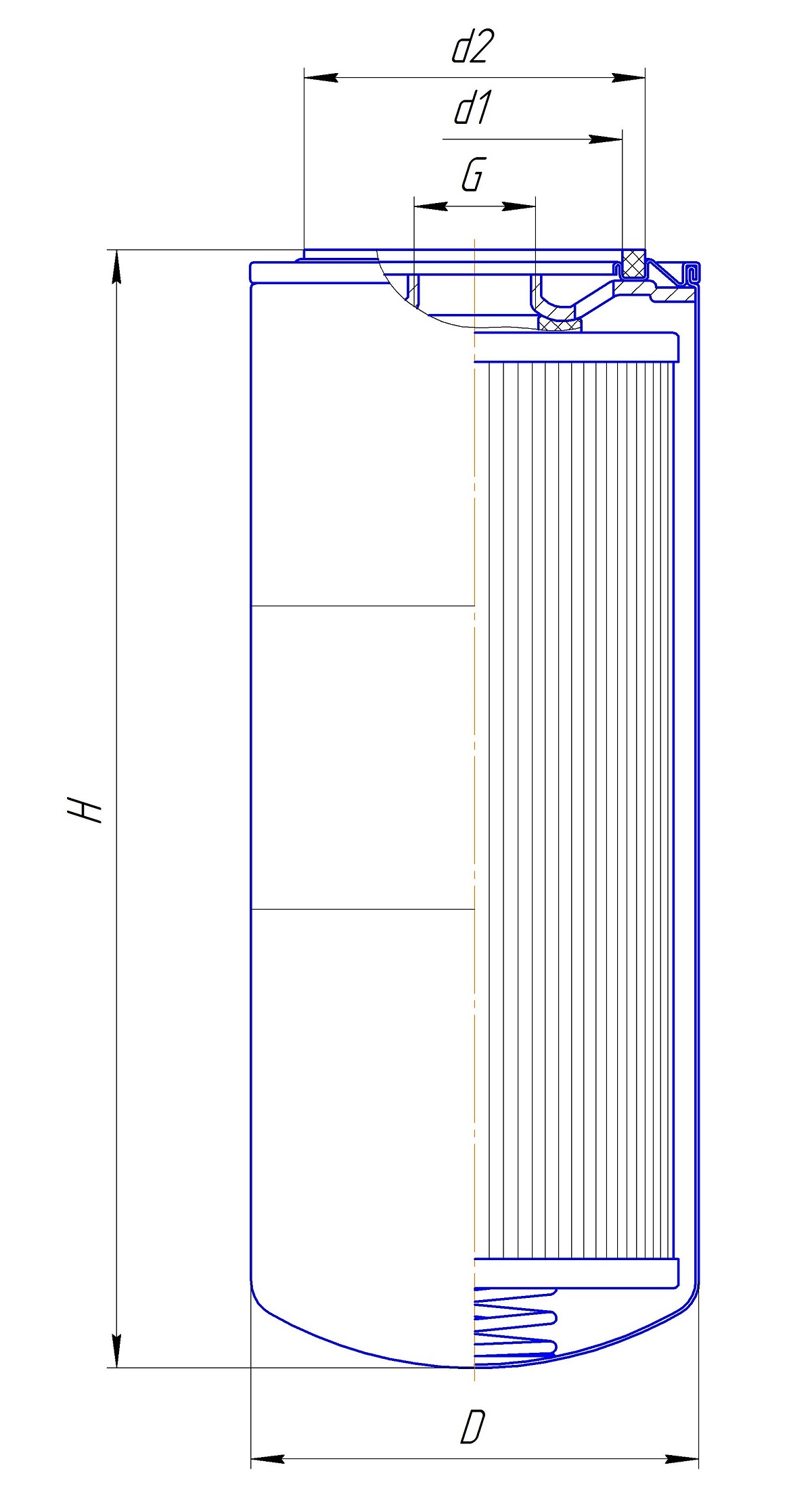 Фильтр сменный для топлива DIFA 6155