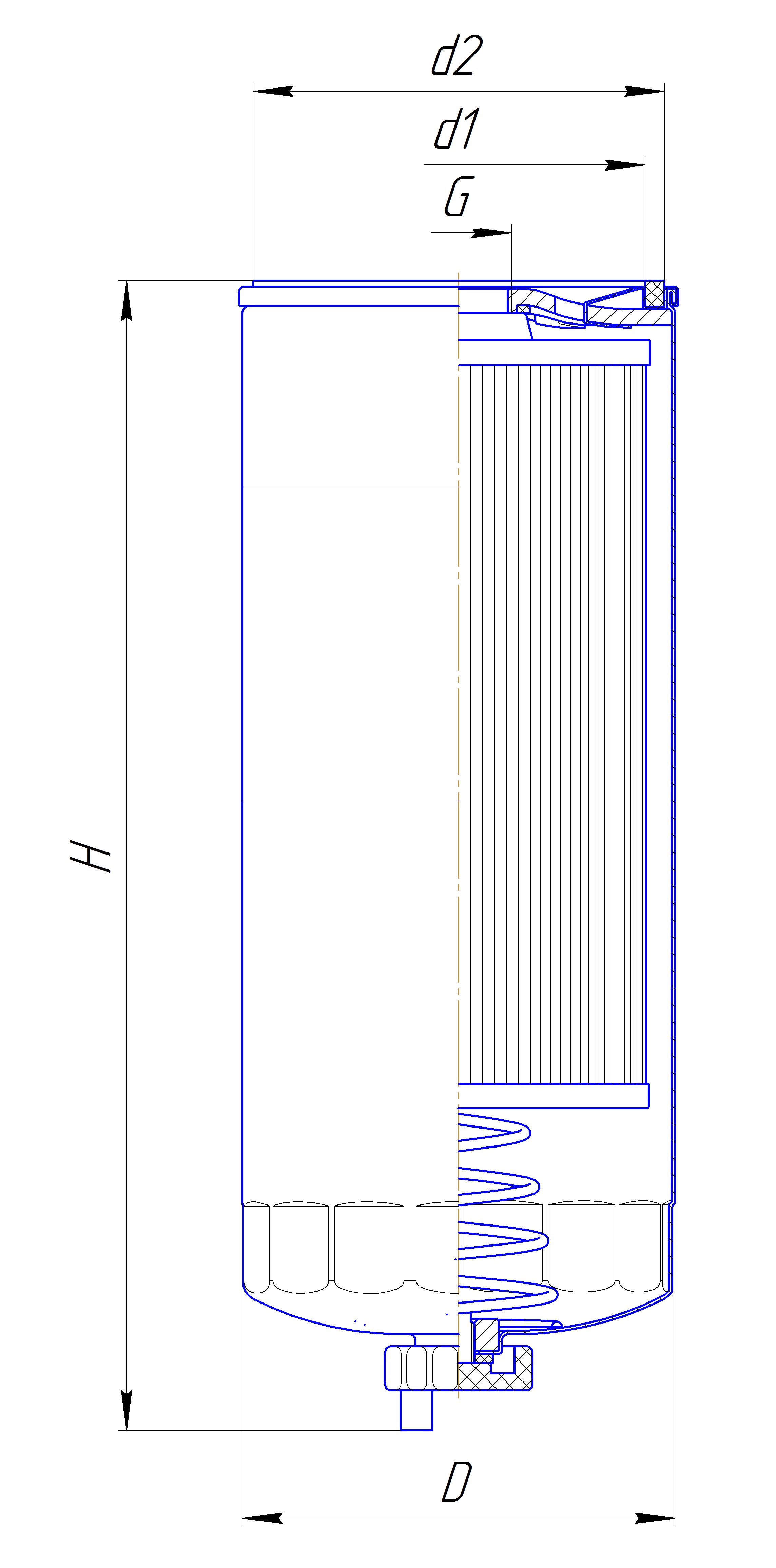 Фильтр сменный для топлива DIFA 6130