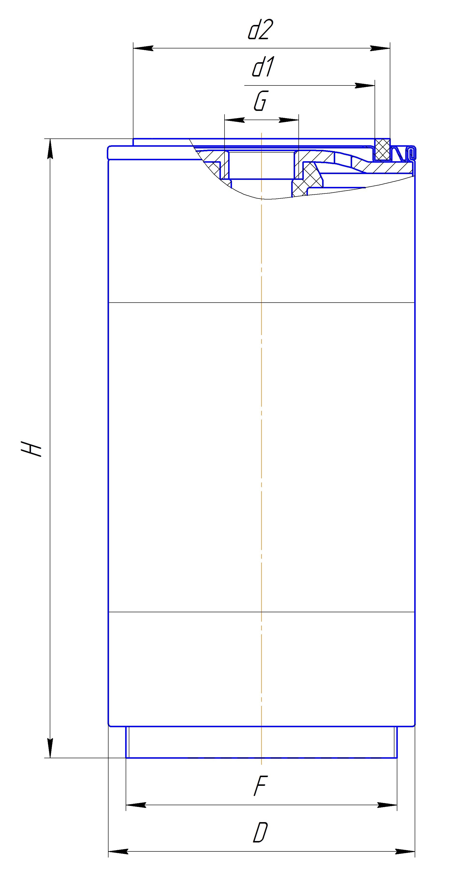 Фильтр сменный для топлива DIFA 6415
