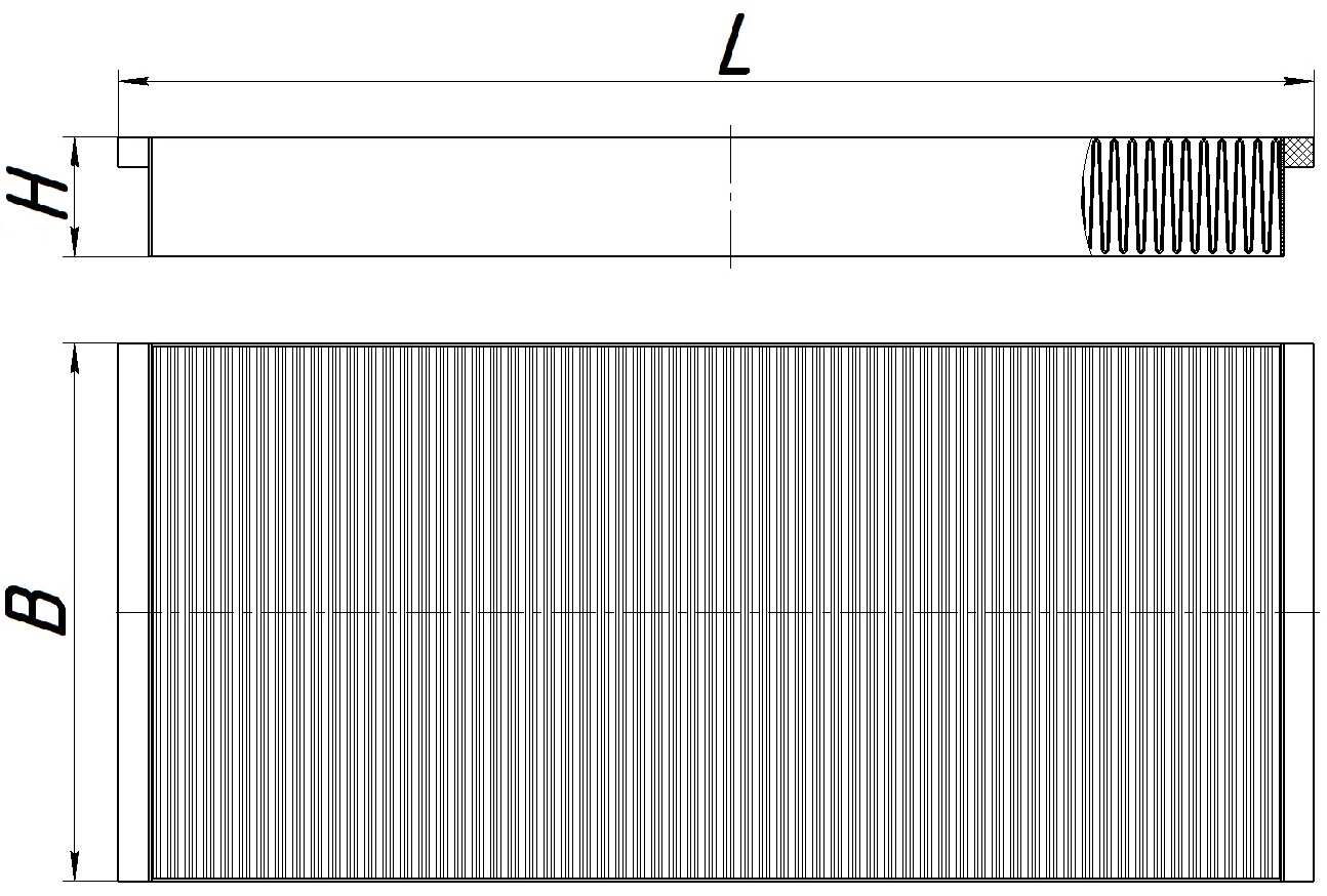 Фильтрующий элемент очистки воздуха DIFA 4547C