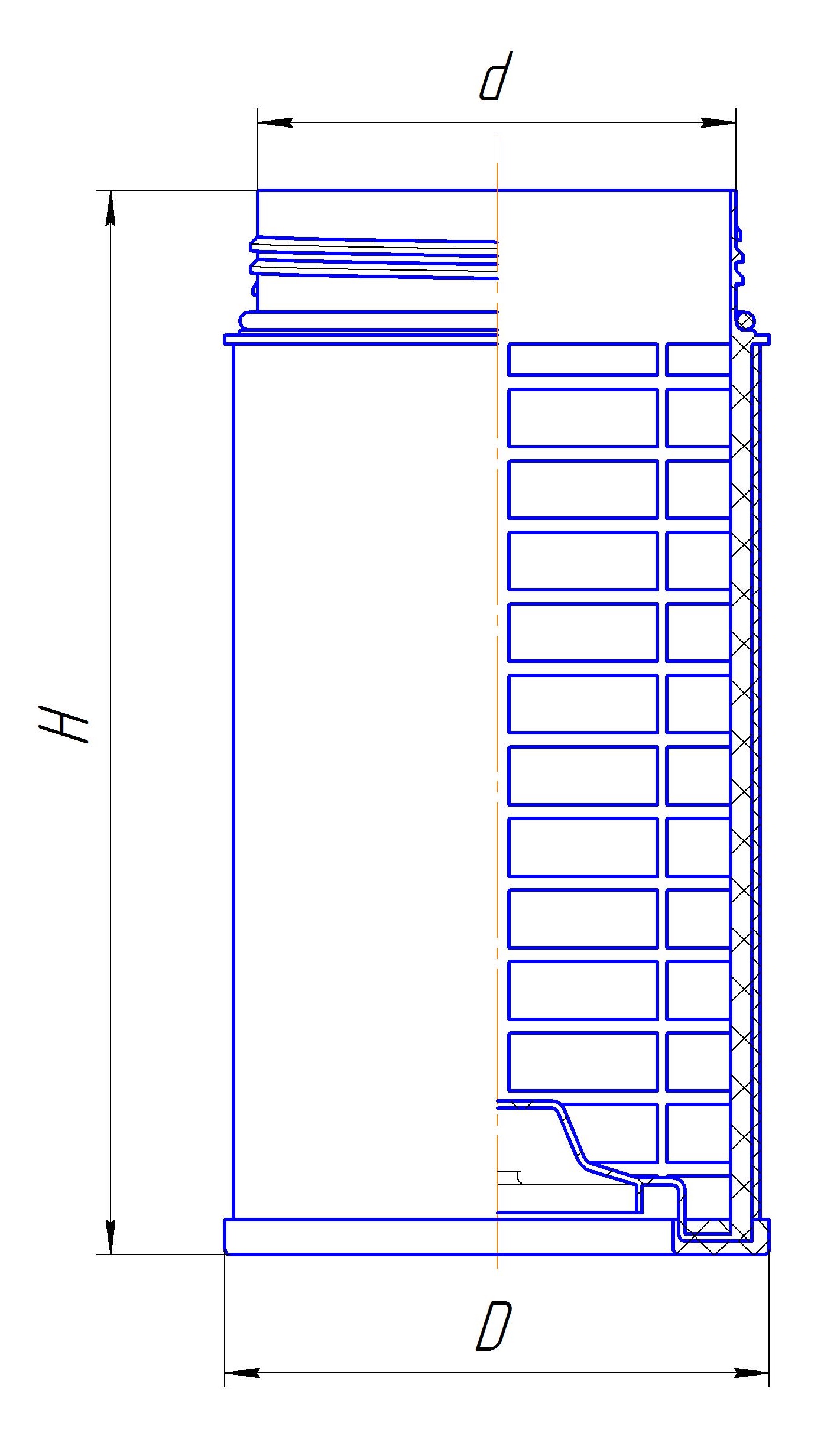 Сменный элемент воздухоочистителей для двигателей внутреннего сгорания DIFA 43181-01