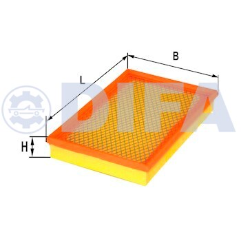 Сменный элемент воздухоочистителей для двигателей внутреннего сгорания DIFA 4441 (в пакет)