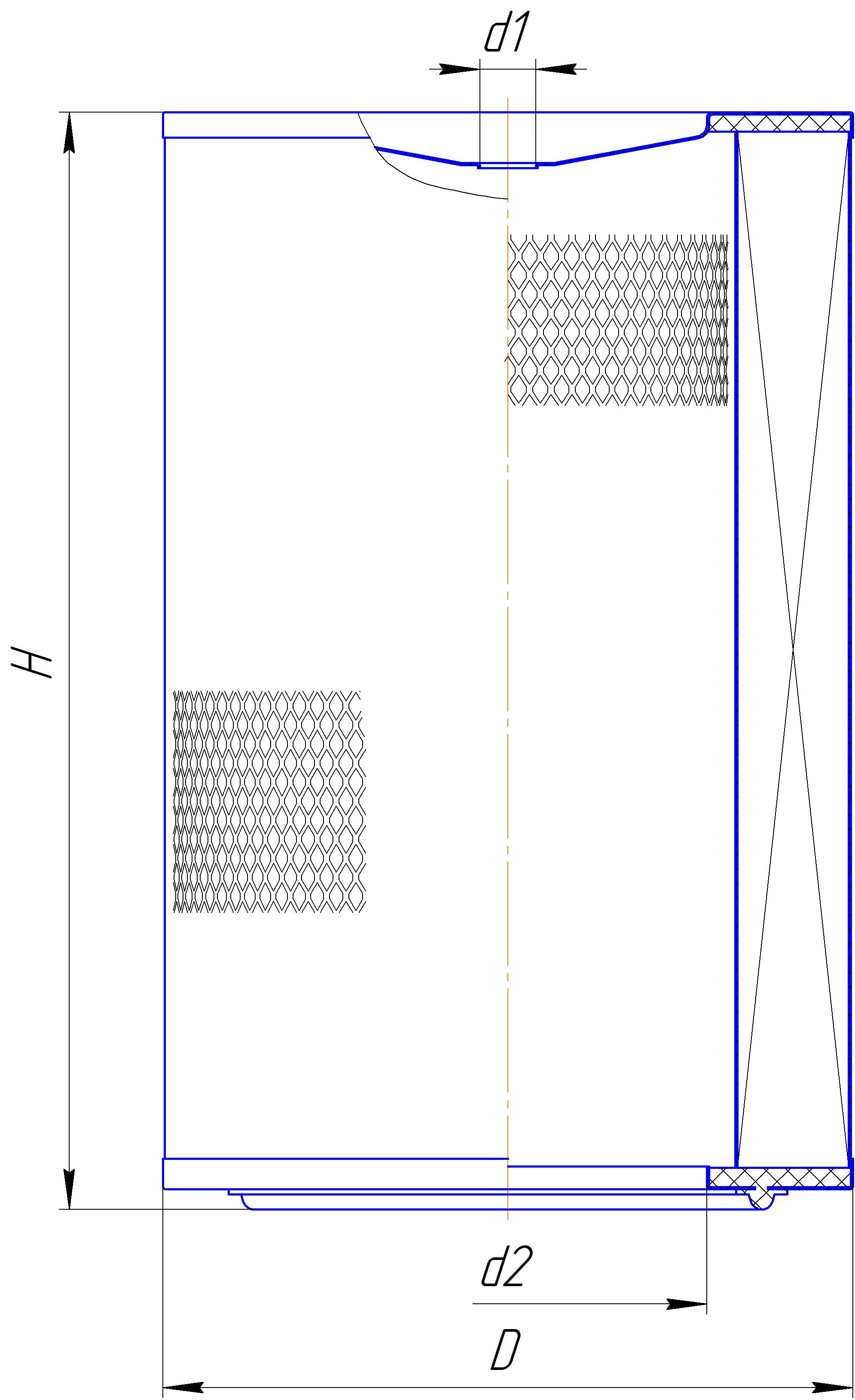 Сменный элемент воздухоочистителей для двигателей внутреннего сгорания DIFA 4318M