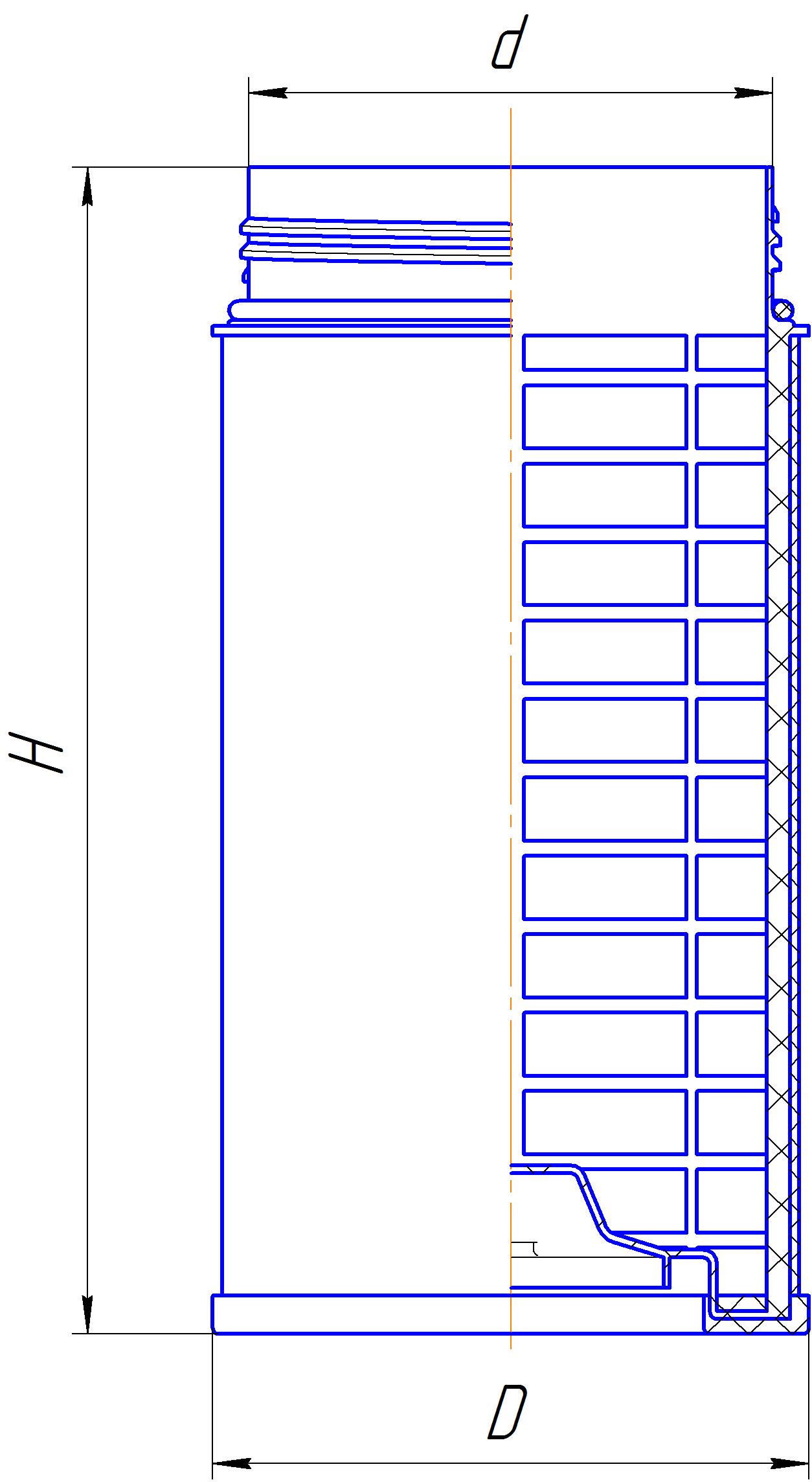 Сменный элемент воздухоочистителей для двигателей внутреннего сгорания DIFA 43108-01