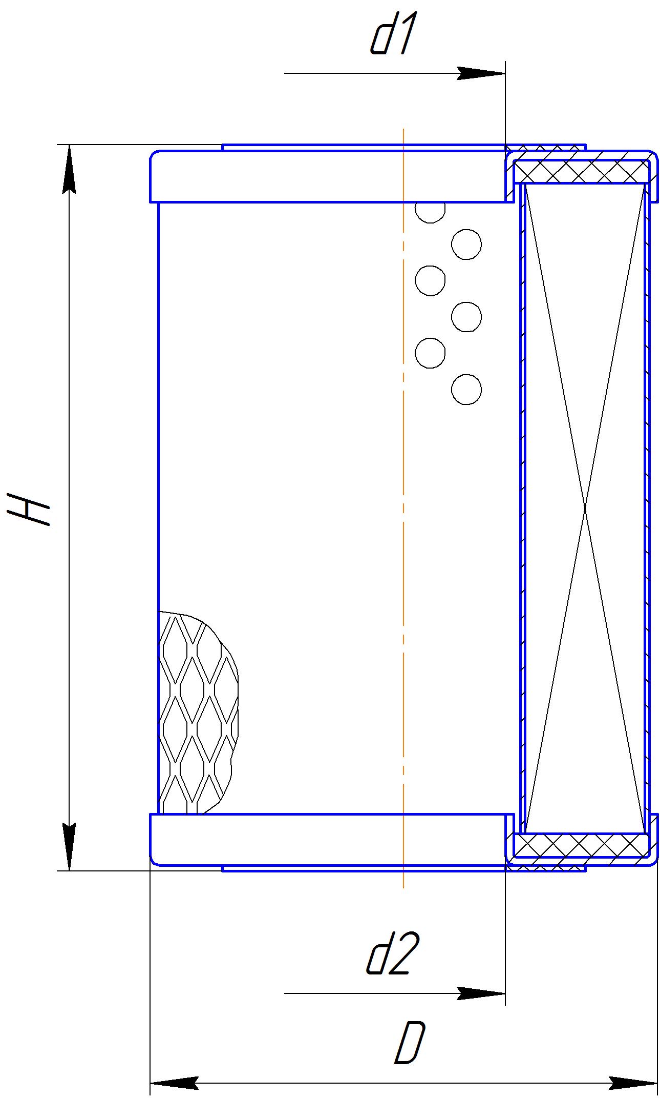 Сменный элемент фильтров очистки масла DIFA 5326M