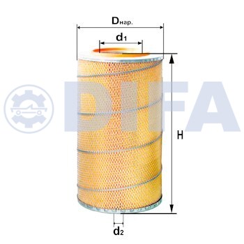 Сменный элемент воздухоочистителей для двигателей внутреннего сгорания DIFA 4320M