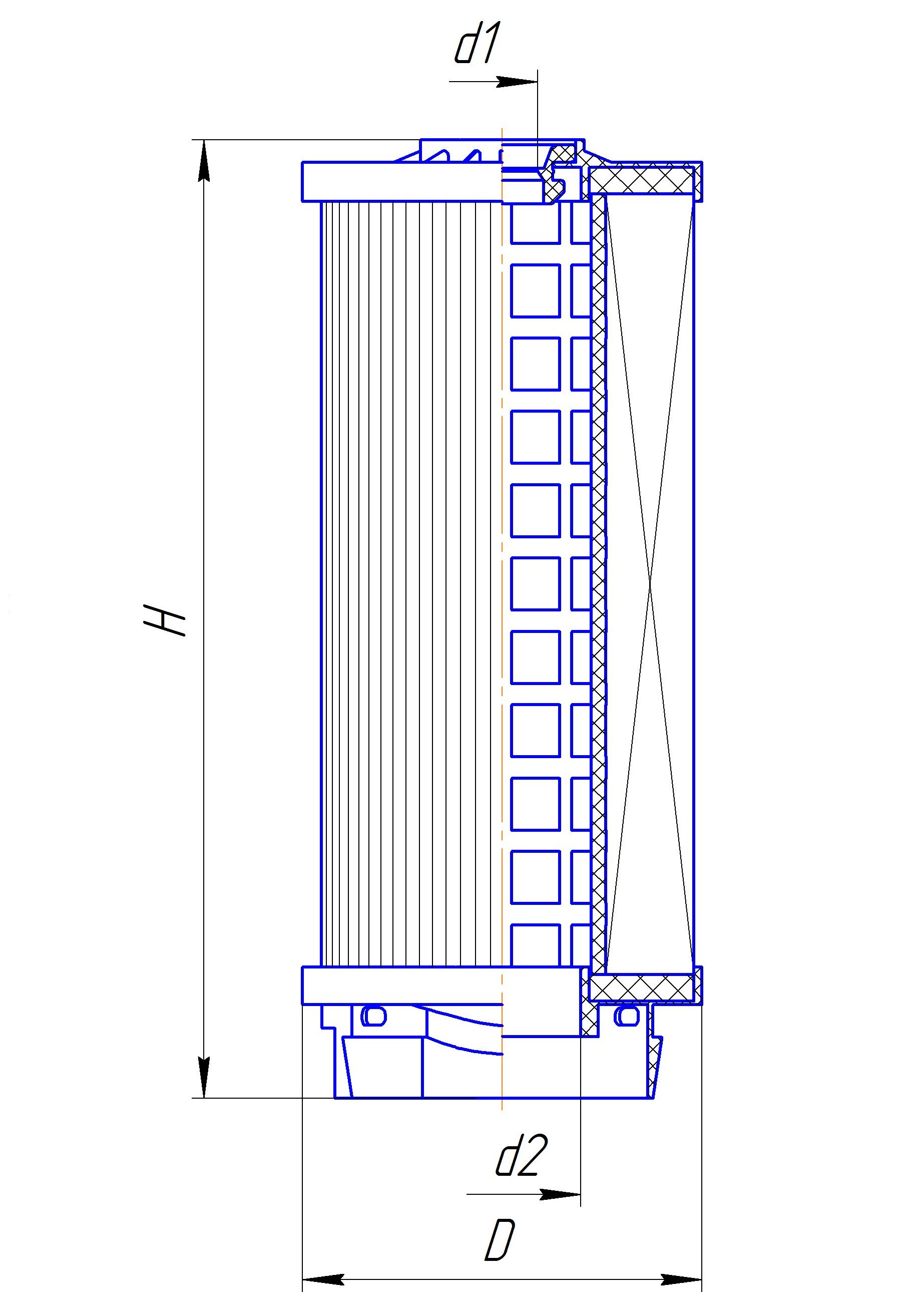 Сменный элемент фильтров очистки топлива DIFA 6348E