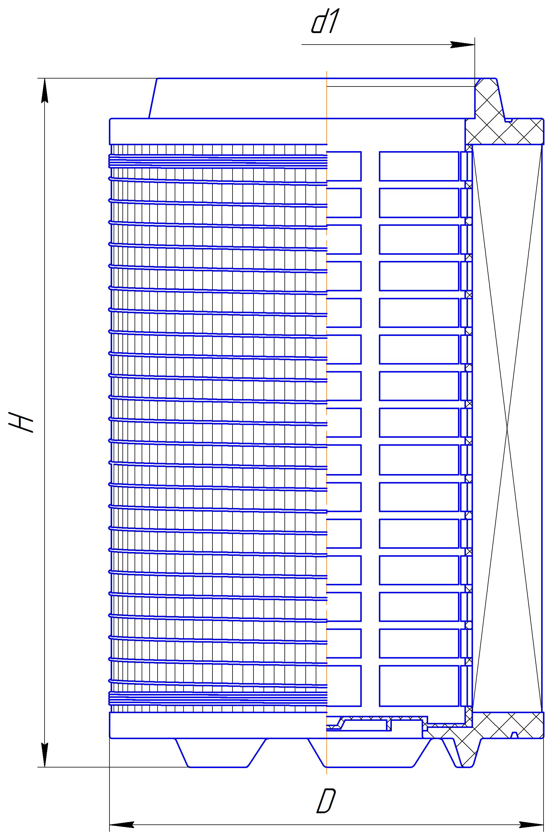 Фильтрующий элемент очистки воздуха DIFA 43101 (аналог C 30810/3)