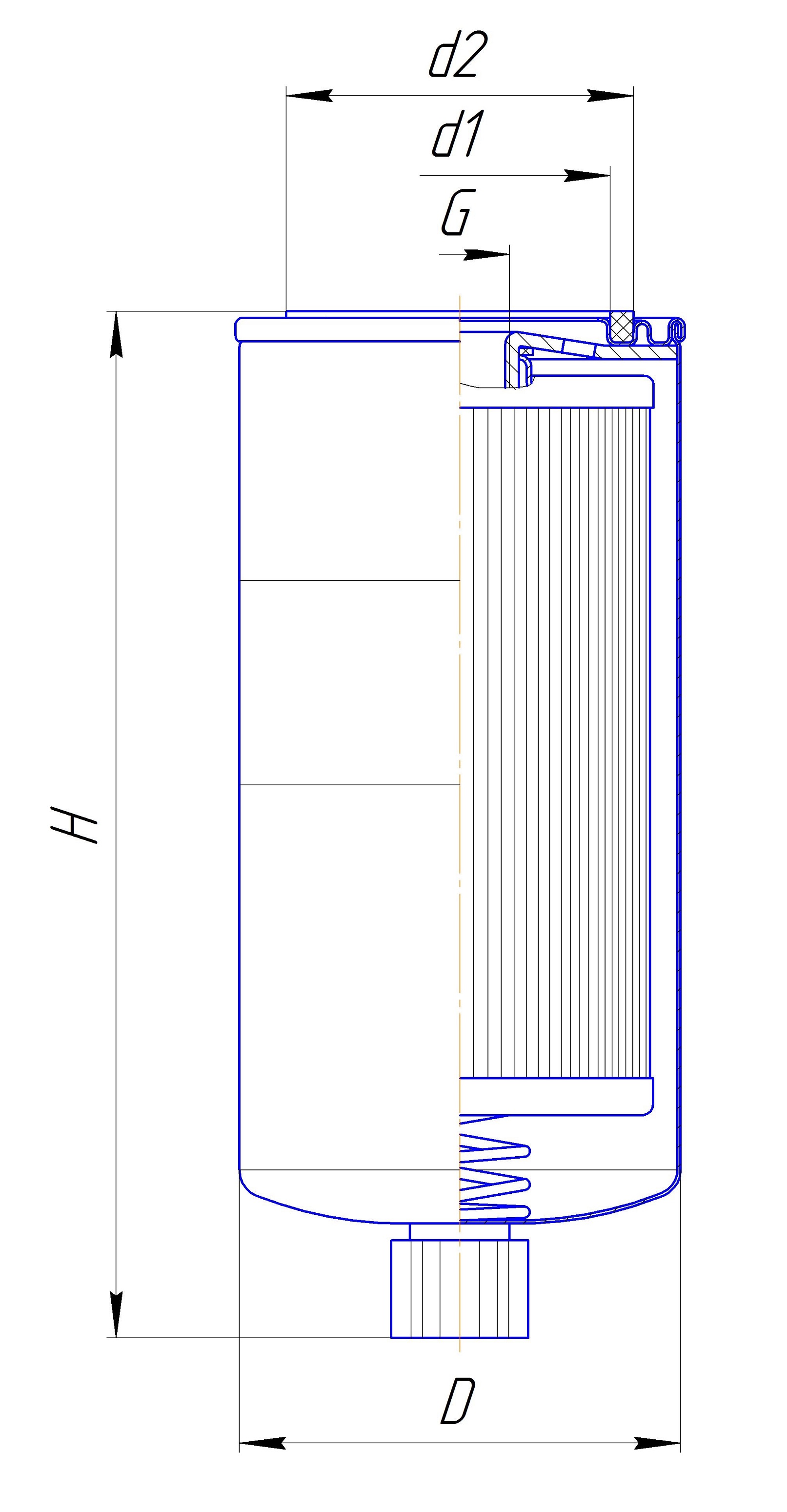 Фильтр сменный для топлива DIFA 6112