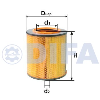 Сменный элемент воздухоочистителей для двигателей внутреннего сгорания DIFA 4317M