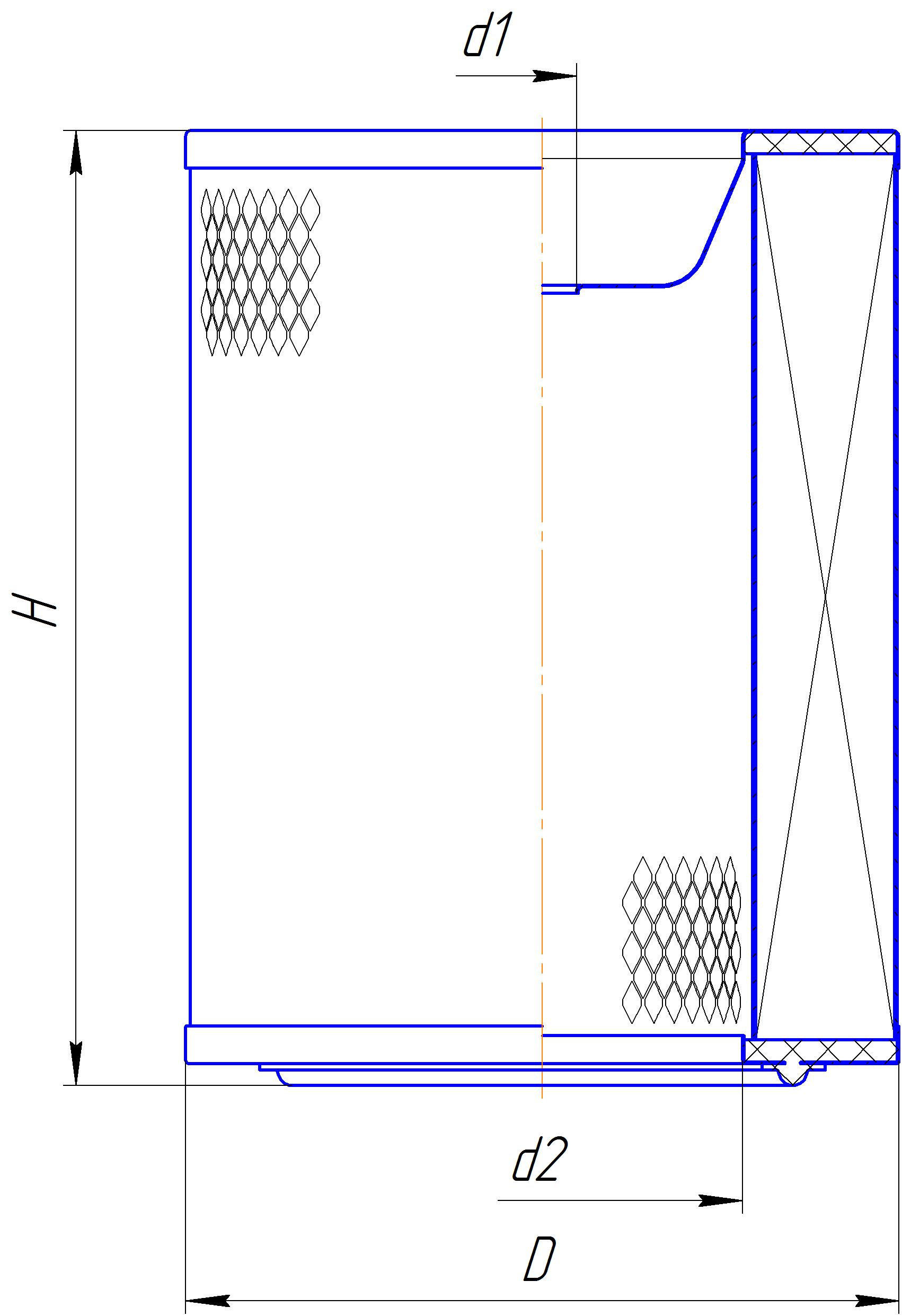 Сменный элемент воздухоочистителей для двигателей внутреннего сгорания DIFA 4375M