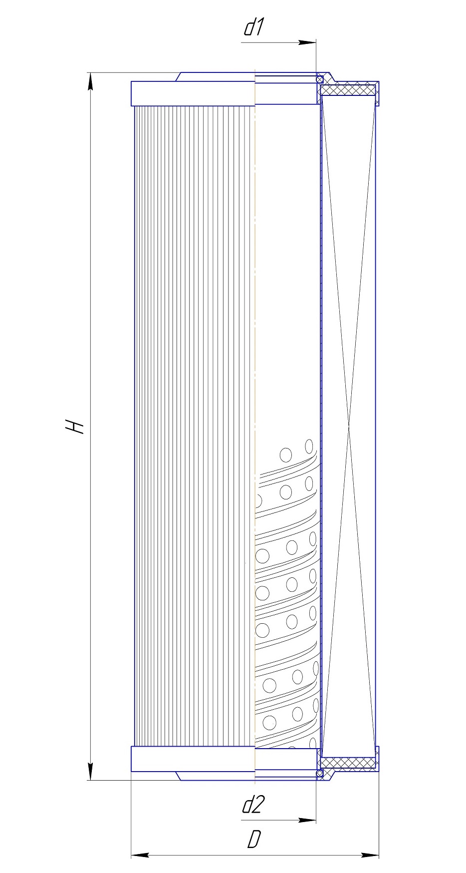 Элемент фильтрующий очистки гидравлической жидкости DIFA 5437