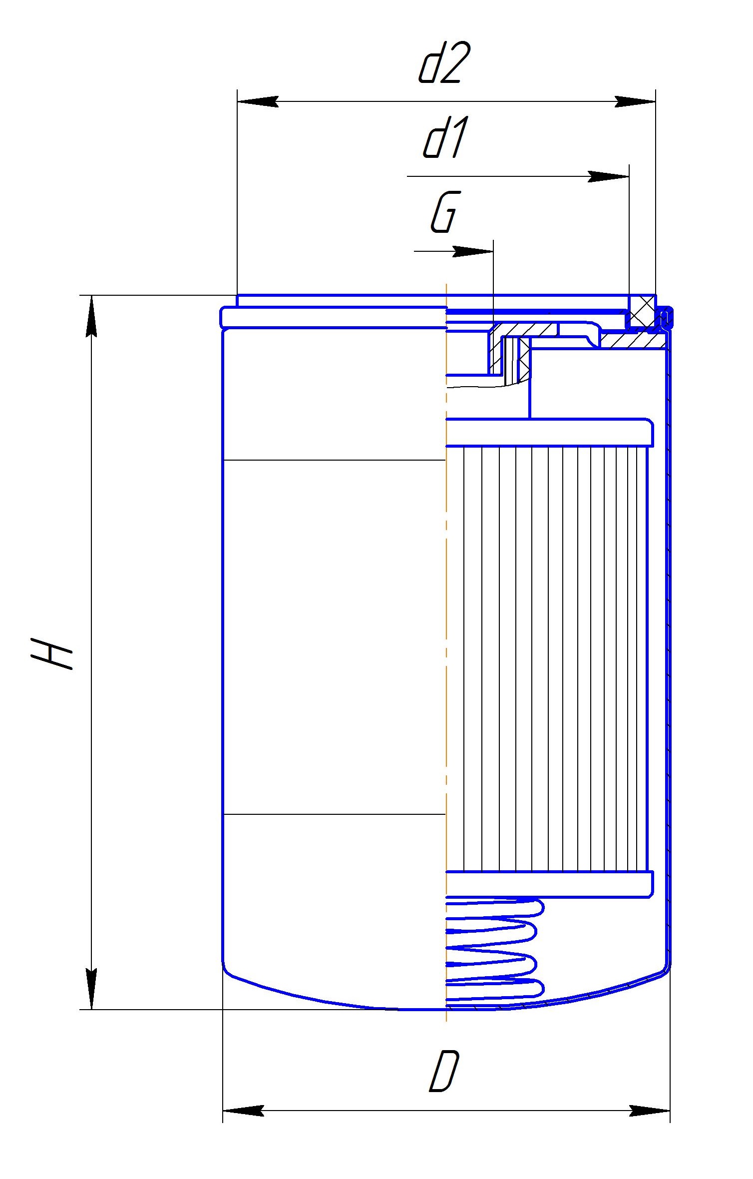 Фильтр сменный для топлива DIFA 6125