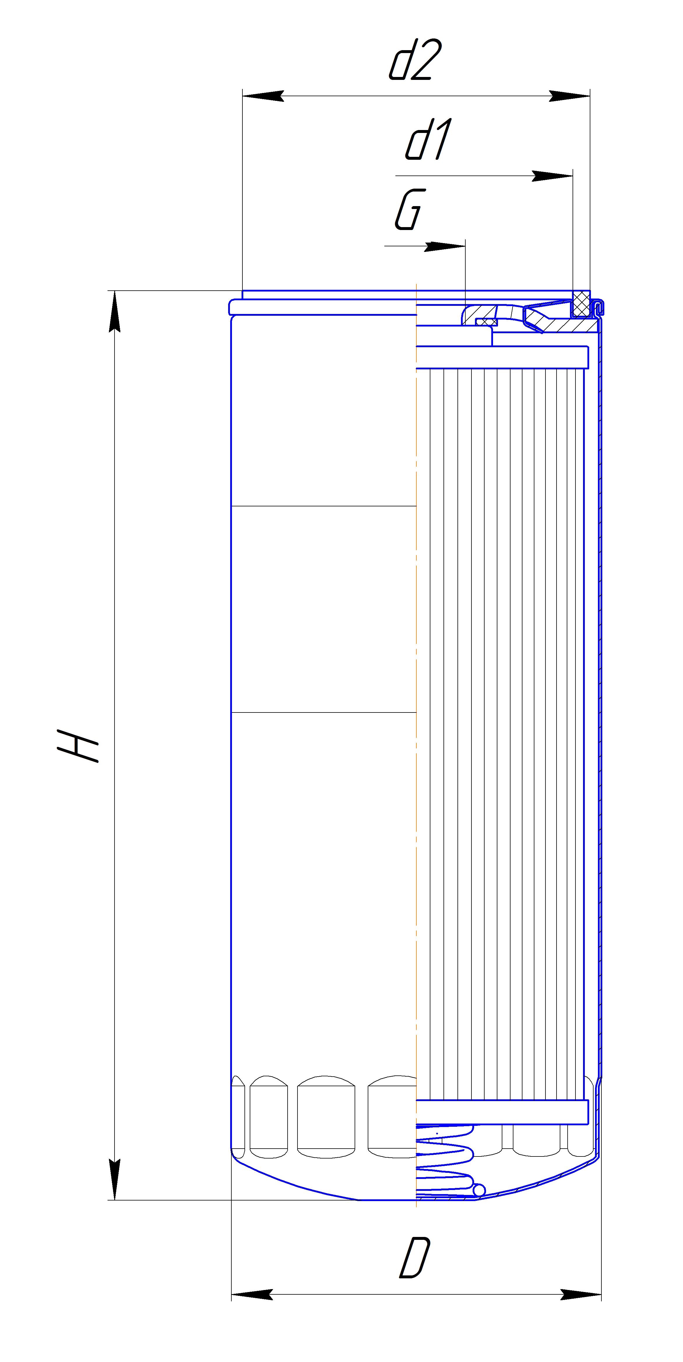 Фильтр сменный для топлива DIFA 6123