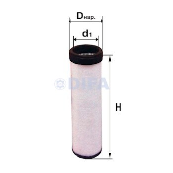 Сменный элемент воздухоочистителей для двигателей внутреннего сгорания DIFA 4386-01
