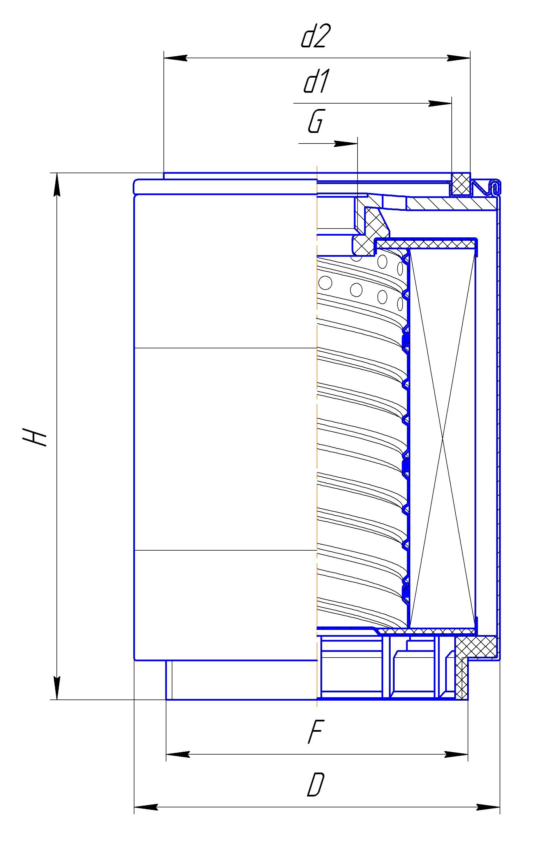 Фильтр очистки топлива DIFA 6409