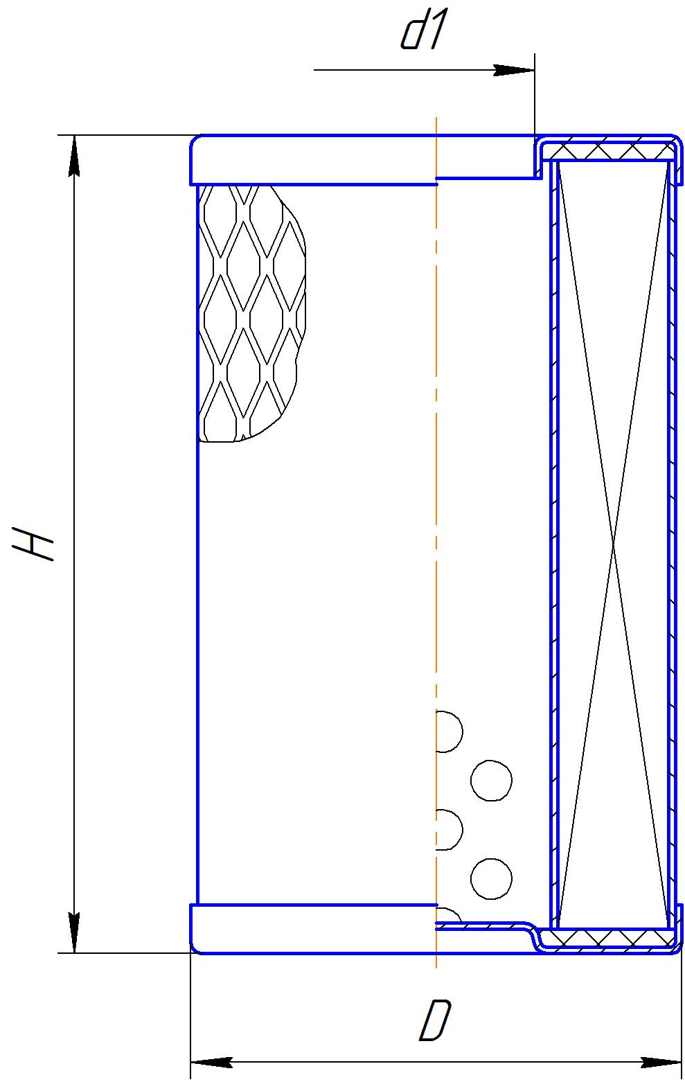 Элемент фильтрующий очистки гидравлической жидкости DIFA 5331M