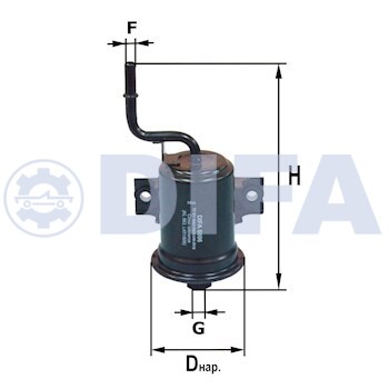 Фильтр сменный для топлива DIFA 6006