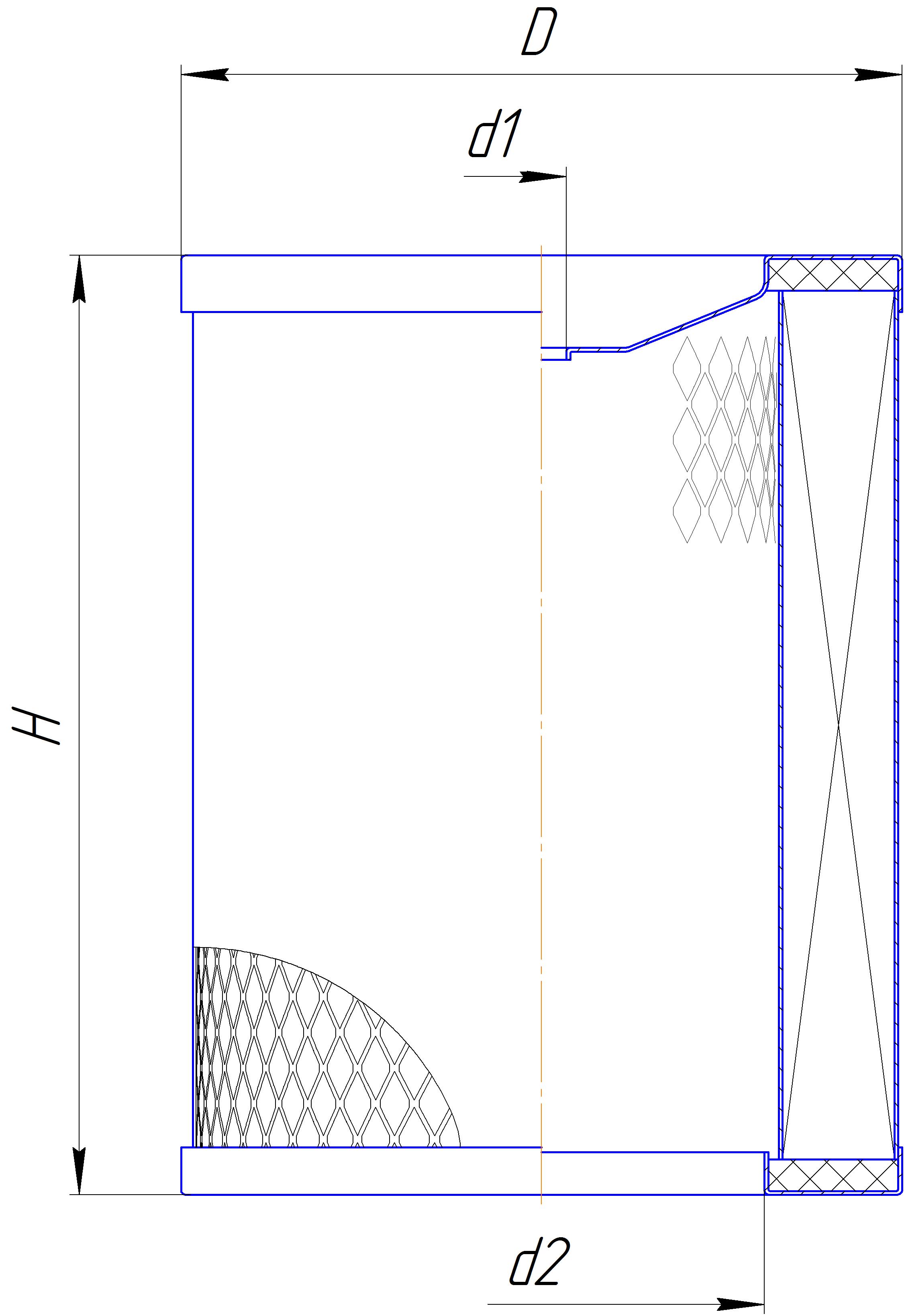 Сменный элемент воздухоочистителей для двигателей внутреннего сгорания DIFA 4244M