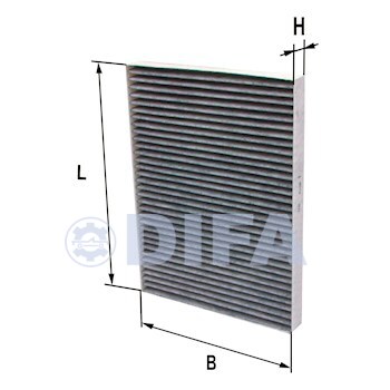 Фильтр очистки воздуха салона, кабины DIFA 4509C