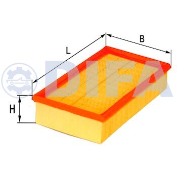 Сменный элемент воздухоочистителей для двигателей внутреннего сгорания DIFA 4438