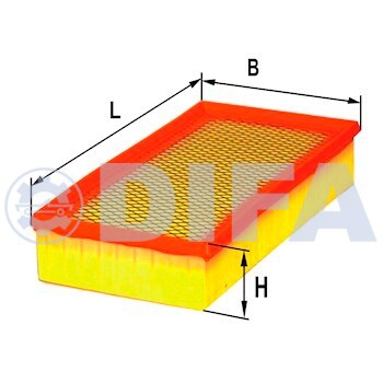 Сменный элемент воздухоочистителей для двигателей внутреннего сгорания DIFA 4409