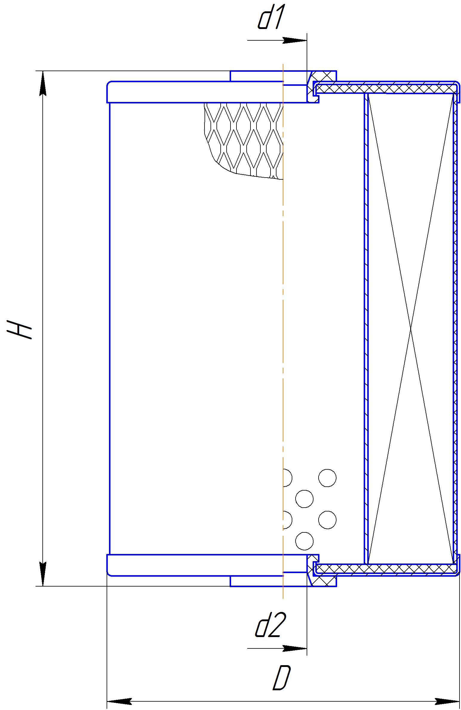 Сменный элемент фильтров очистки топлива DIFA 6307M